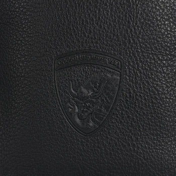 Tardini Smooth Leather Travel Bag in Black - SARTALE