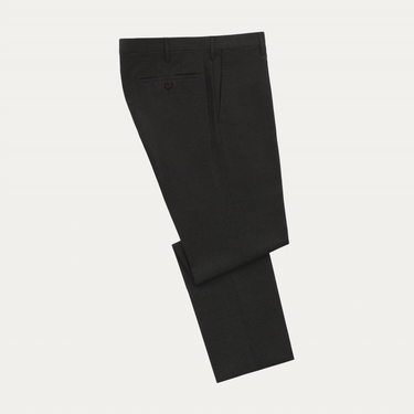 Rota Slim-Fit Virgin Wool Salt Pepper Classic Trousers in Dark Green - SARTALE