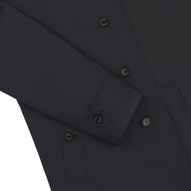 Detail of Sealup 11516SEU 96233 92 sleeve with buttoned cuff, emphasizing refined tailoring and functional outerwear style.