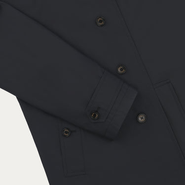 Detail of Sealup 11516SEU 96233 92 sleeve with buttoned cuff, emphasizing refined tailoring and functional outerwear style.
