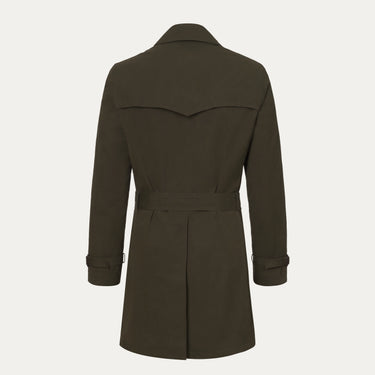 Gabardina clásica para lluvia en color verde oscuro