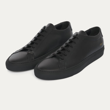 "Original Achilles Low" Nappa Leather Sneaker in Black