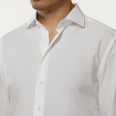 Camisa clásica de algodón en color blanco