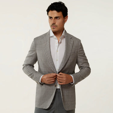 Single-Breasted Wool-Silk-Linen Jacket. Exclusively made for Sartale