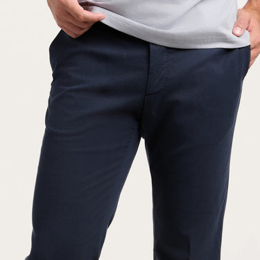 Slim-Fit Trousers in Greyish Dark Blue