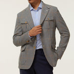 Single-Breasted Wool-Linen Jacket. Exclusively made for Sartale
