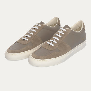 Zapatillas de ante y piel napa Bball en color topo