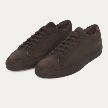 Zapatilla de nobuk "Achilles" en color moca