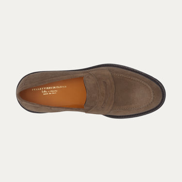 Suede Loafer in Light Brown