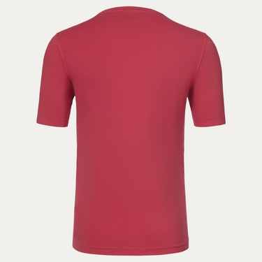 Cotton Crew-Neck T-Shirt in Vibrant Red