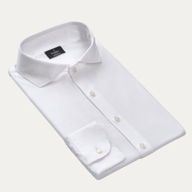 Jersey Cotton Shirt in White