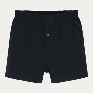 Cotton Boxer Shorts in Navy Blue