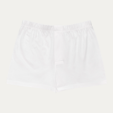 Cotton Boxer Shorts in White