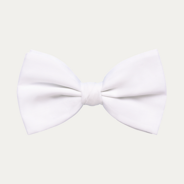 Cotton Bow Tie in White