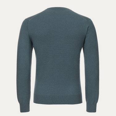 Crewneck Cashmere Sweater in Storm Blue