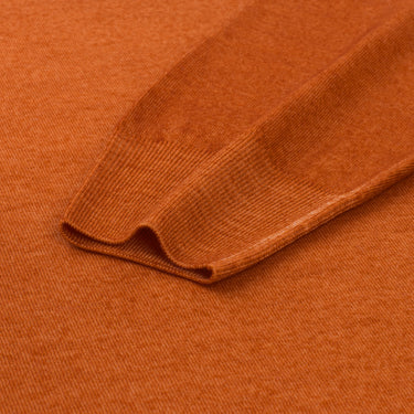 Cruciani Crew-Neck Wool Sweater in Orange - SARTALE