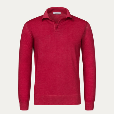 Cruciani Wool Sweater in Fuchsia Red - SARTALE