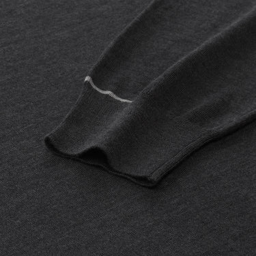 Cruciani Crew-Neck Cashmere and Silk-Blend Sweater in Dark Grey - SARTALE