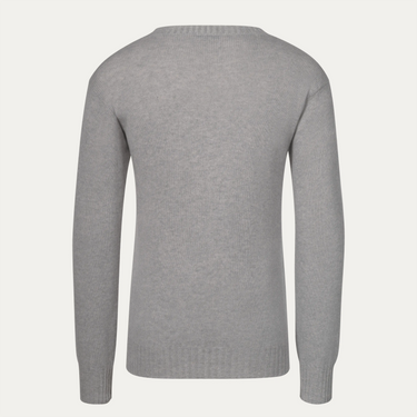 Cashmere Crewneck Sweater in Light Grey