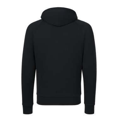 Wool Hooded Zip-Up in Navy Blue