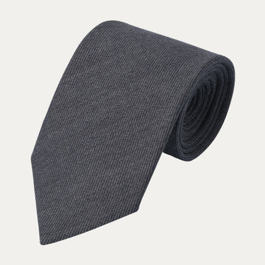 Wool Lined Tie in Grey