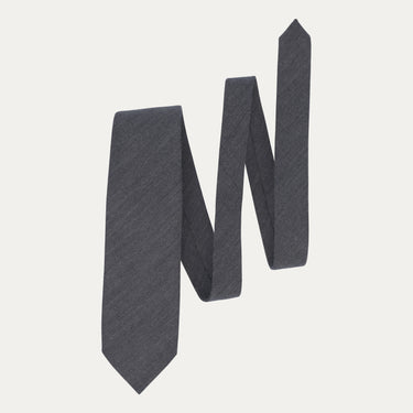 Wool Lined Tie in Grey