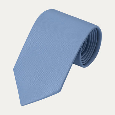 Plain Silk Tie in Light Blue