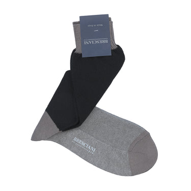 Cotton Socks in Black and Grey