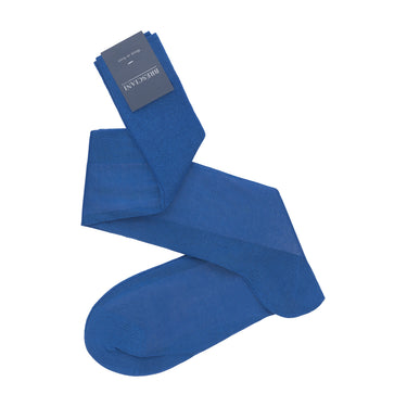 Cotton Long Socks in Sea Blue