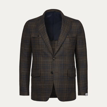 Single-Breasted Wool-Silk-Linen Jacket. Exclusively made for Sartale