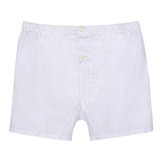 Striped Boxer Shorts in White