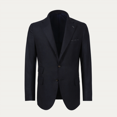 De Petrillo Single-Breasted Virgin Wool Suit in Dark Blue. Exclusively Made for Sartale - SARTALE