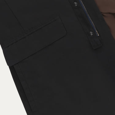 Luigi Borrelli Hooded Cotton-Blend Jacket in Dark Blue - SARTALE