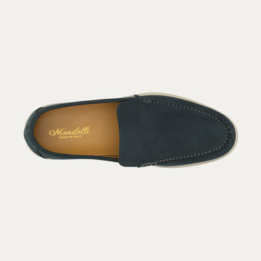 Mocasines de ante en azul real