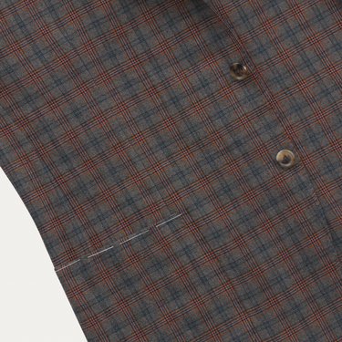 De Petrillo Single-Breasted Checked Wool Jacket. Exclusively Made for Sartale - SARTALE