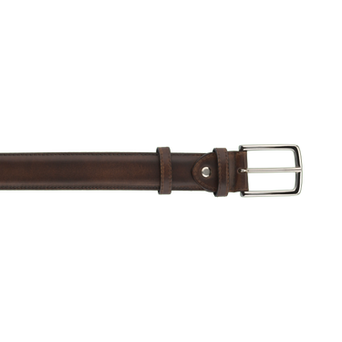 Calfskin Leather Belt in Brown
