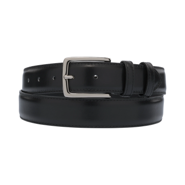 Calfskin Leather Belt in Black