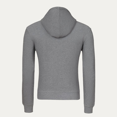 Hooded Sweatshirt in Grey Melange