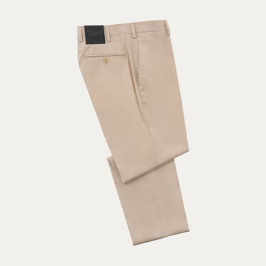 Marco Pescarolo Slim-Fit Virgin Wool, Silk and Linen-Blend Classic Trousers in Light Beige - SARTALE