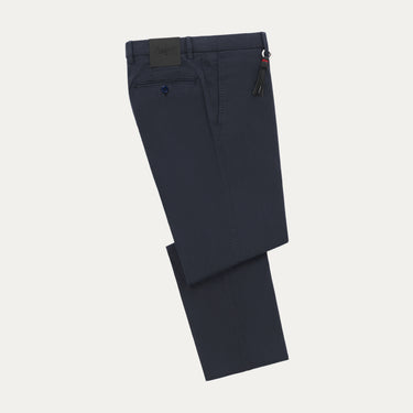Slim-Fit Trousers in Greyish Dark Blue