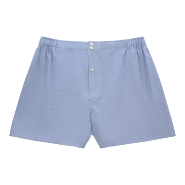Cotton Boxer Shorts in Light Blue