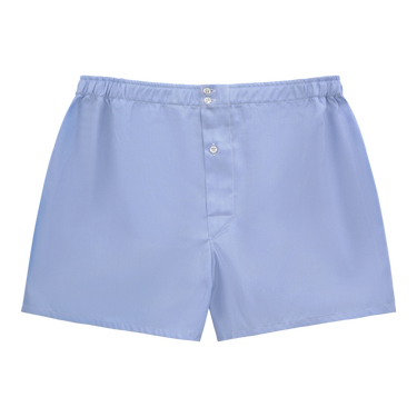Cotton Boxer Shorts in Light Blue