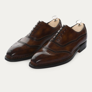 Bontoni «Tiziano» Five-Eyelet Oxford with Perforated Details and Medallion - SARTALE