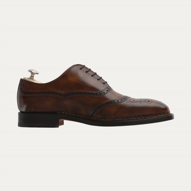 Bontoni «Tiziano» Five-Eyelet Oxford with Perforated Details and Medallion - SARTALE