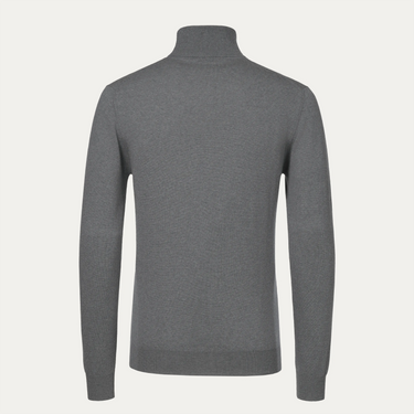 Wool Turtleneck in Light Grey