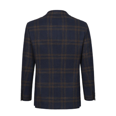 Chaqueta Kiton en azul marino y marrón