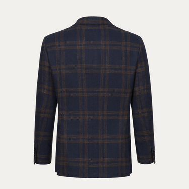 Chaqueta Kiton en azul marino y marrón