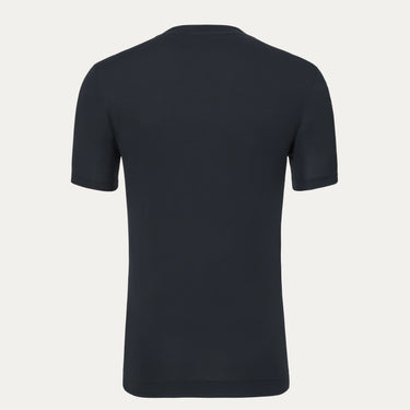 Jersey-Cotton Blend T-Shirt in Dark Blue