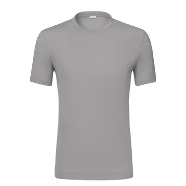 Jersey-Cotton Blend T-Shirt in Light Grey