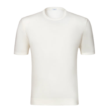 Cotton T-Shirt Sweater in Warm White